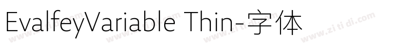 EvalfeyVariable Thin字体转换